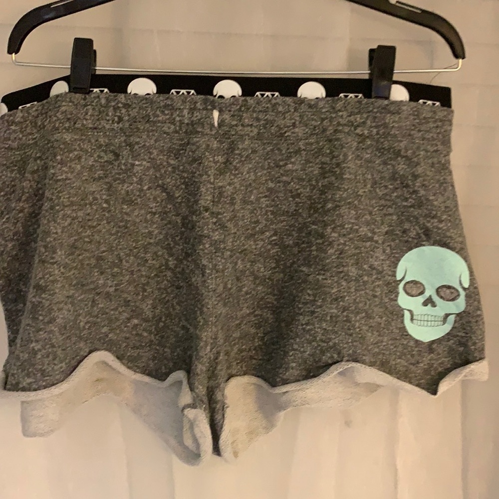 Gray cotton shorts